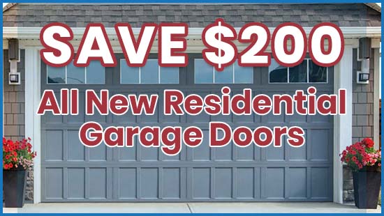 Noah's Garage Doors - New Garage Door Promotion SAVE $200